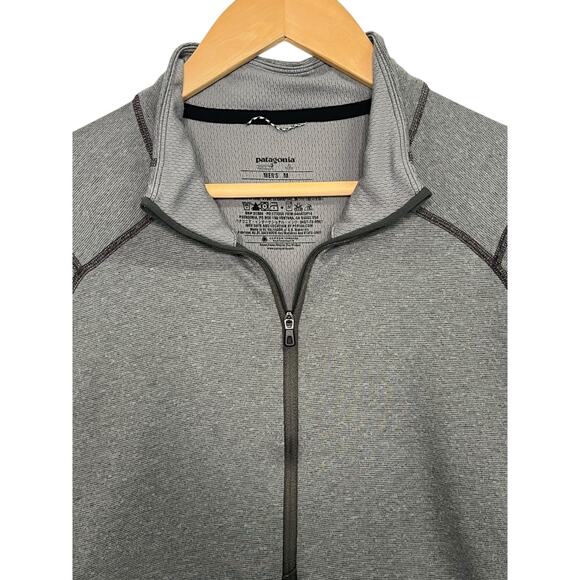 Patagonia Half Zip Mens Medium Gray Capilene Thermal Weight Base Layer Pullover - Picture 8 of 15